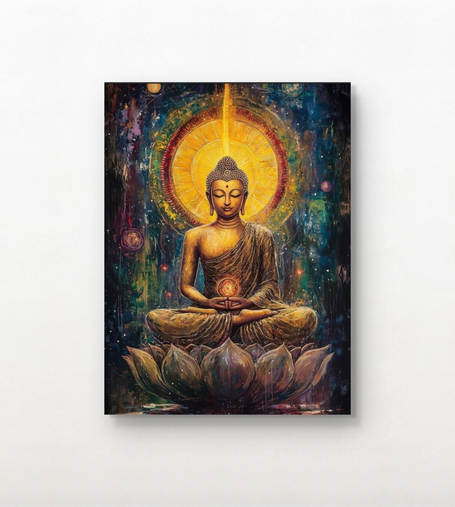 Lord Gautam Buddha Canvas Wall Art