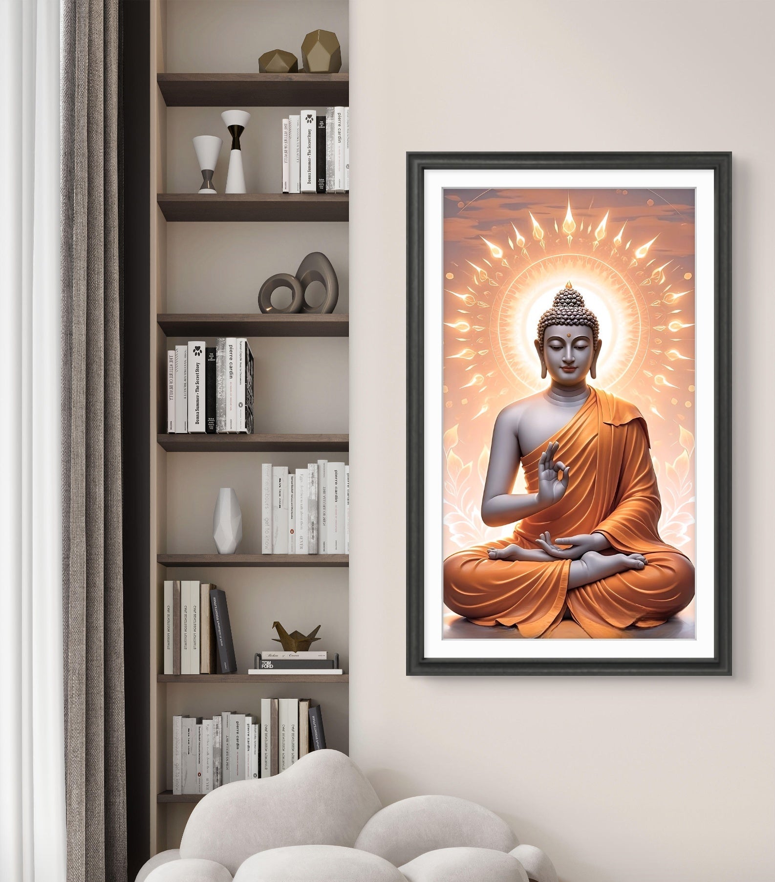 Lord Gautam Buddha Canvas Wall Art
