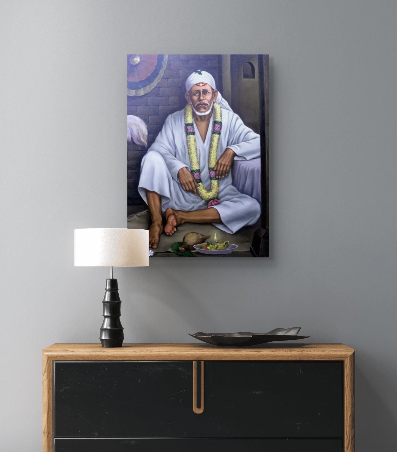 Lord Sai Baba Canvas Wall Art