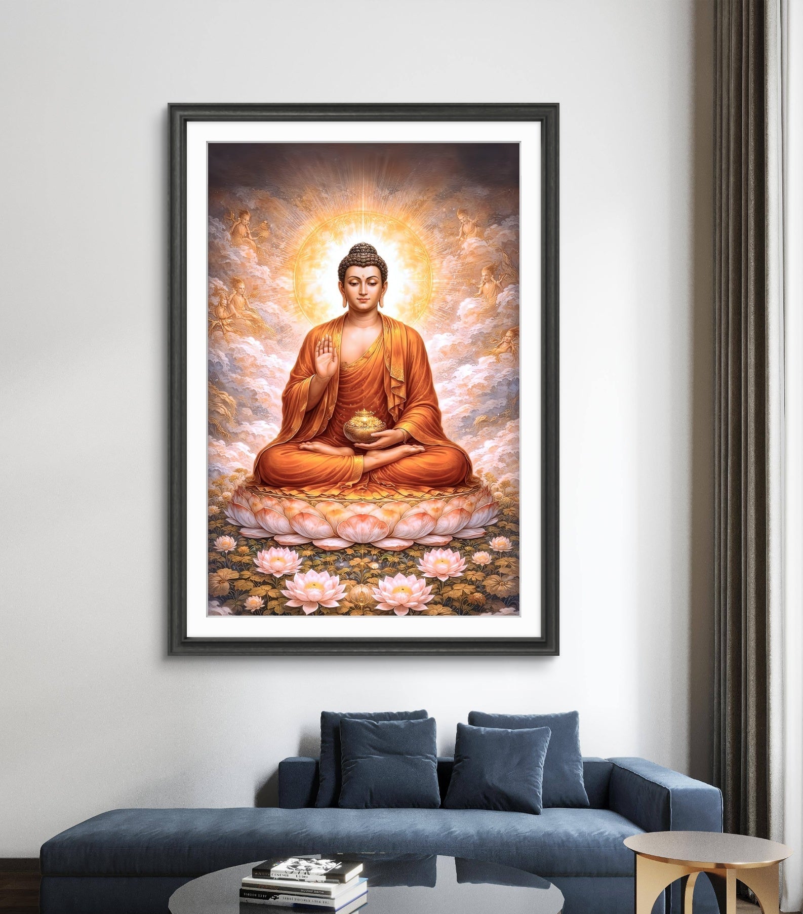 Lord Gautam Buddha Canvas Wall Art