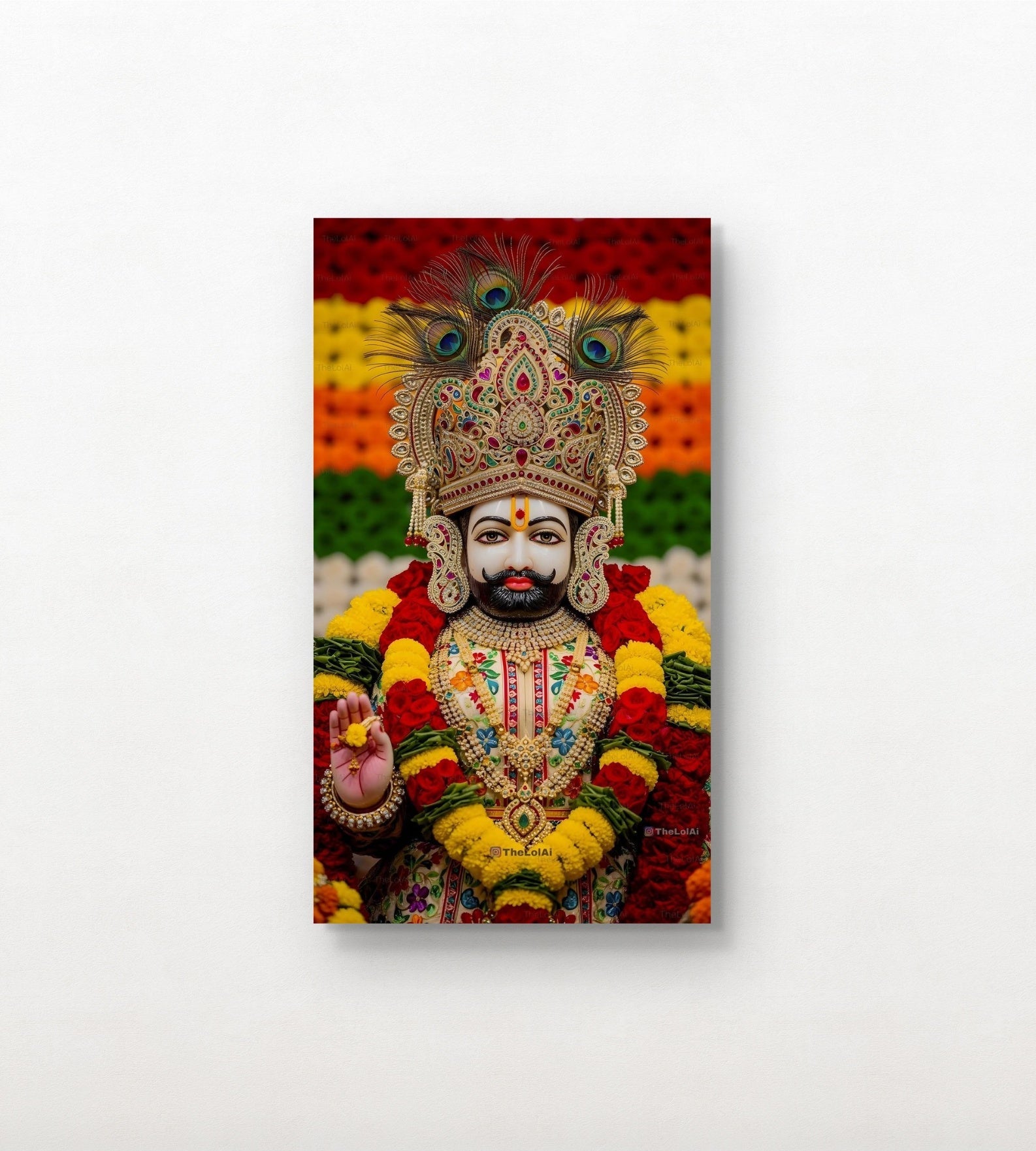 Lord Khatu Shyam Maharaj Canvas Wall Art