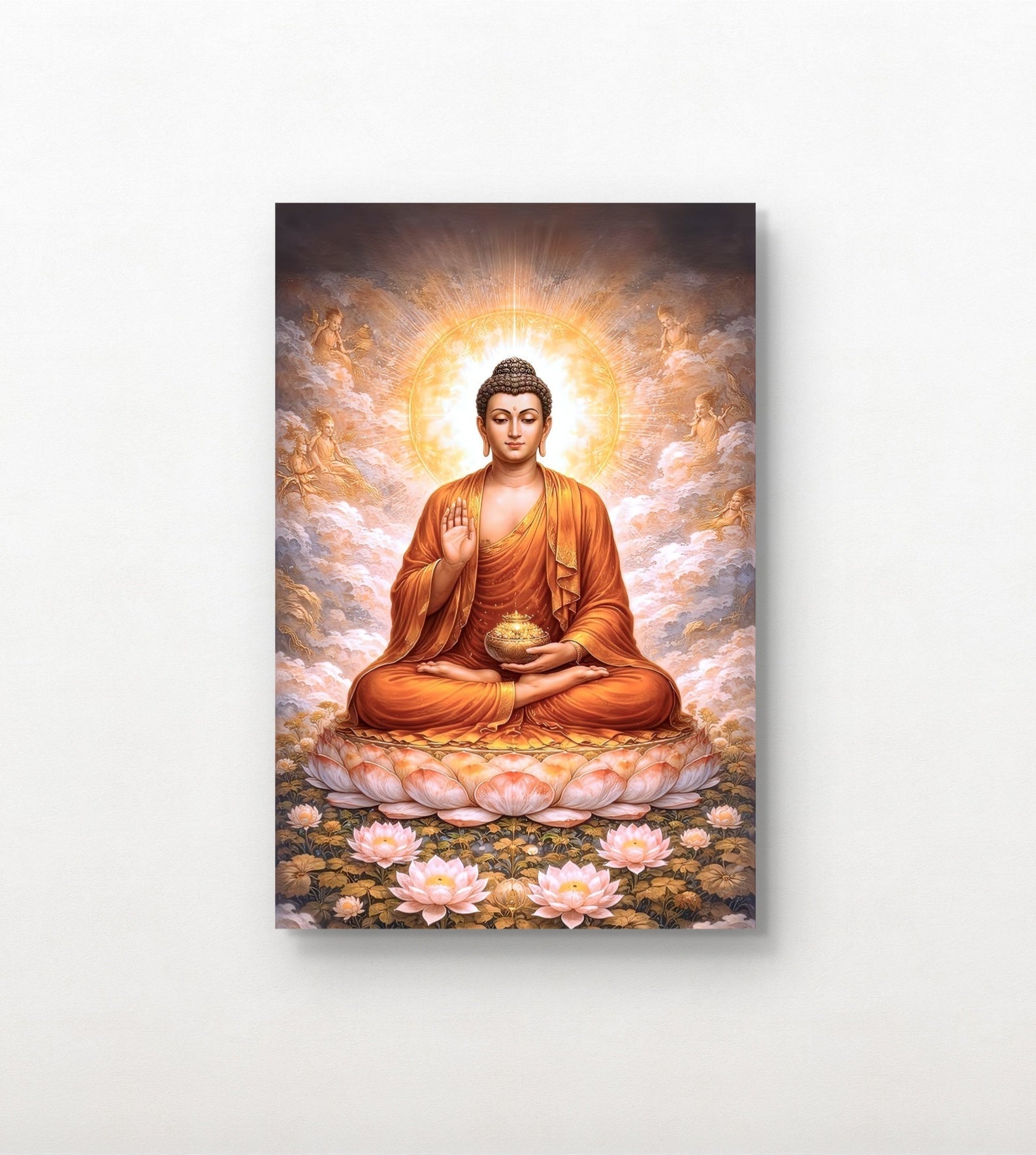 Lord Gautam Buddha Canvas Wall Art