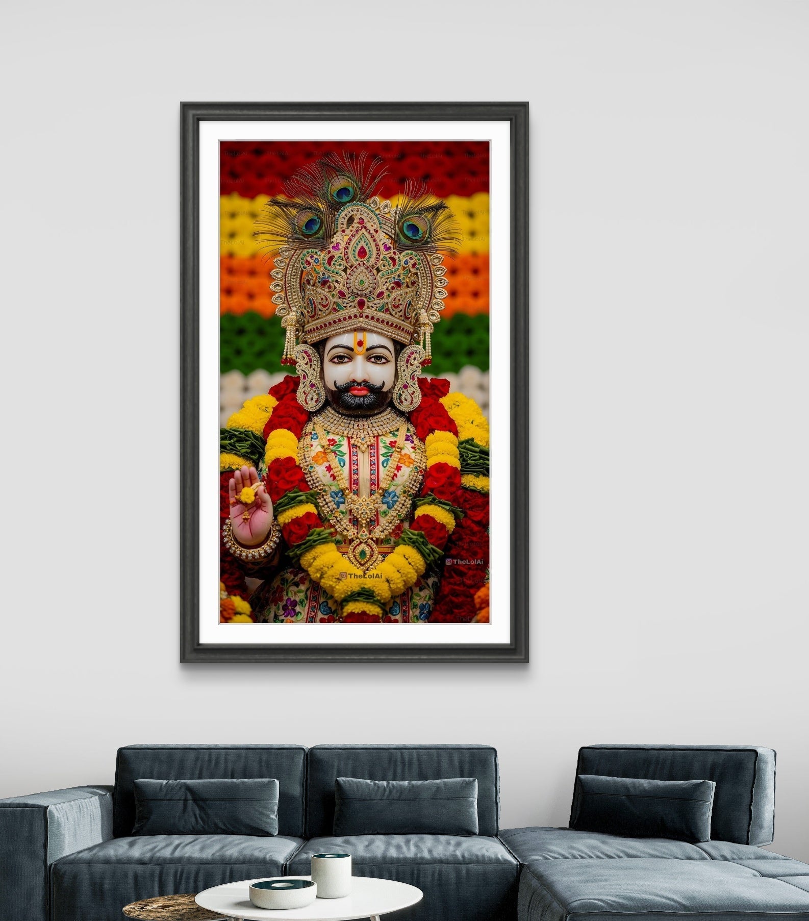 Lord Khatu Shyam Maharaj Canvas Wall Art