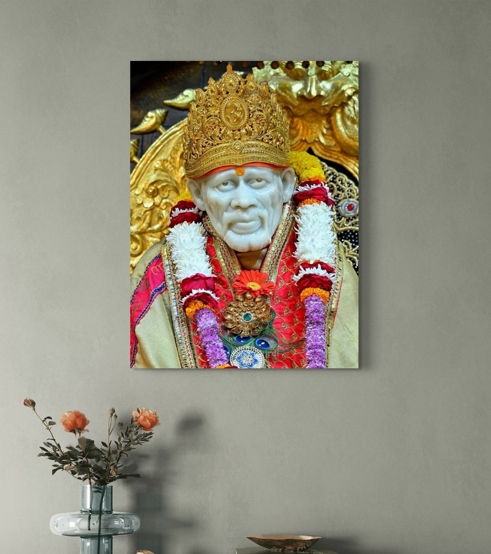 Lord Sai Baba Canvas Wall Art
