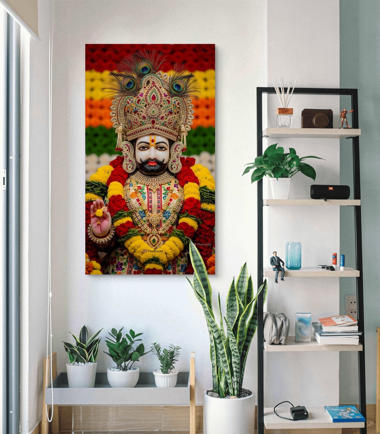 Lord Khatu Shyam Maharaj Canvas Wall Art