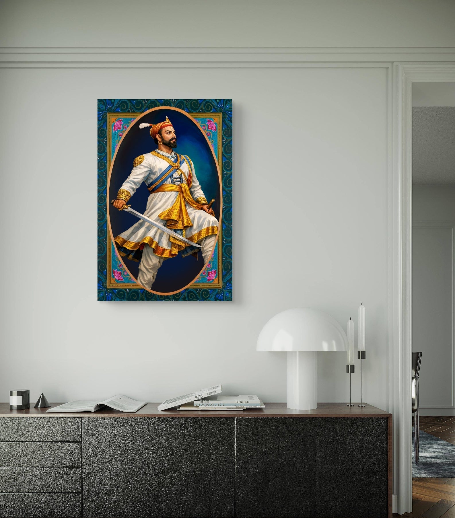 Chhatrapati Sambhaji Maharaj Canvas Wall Art