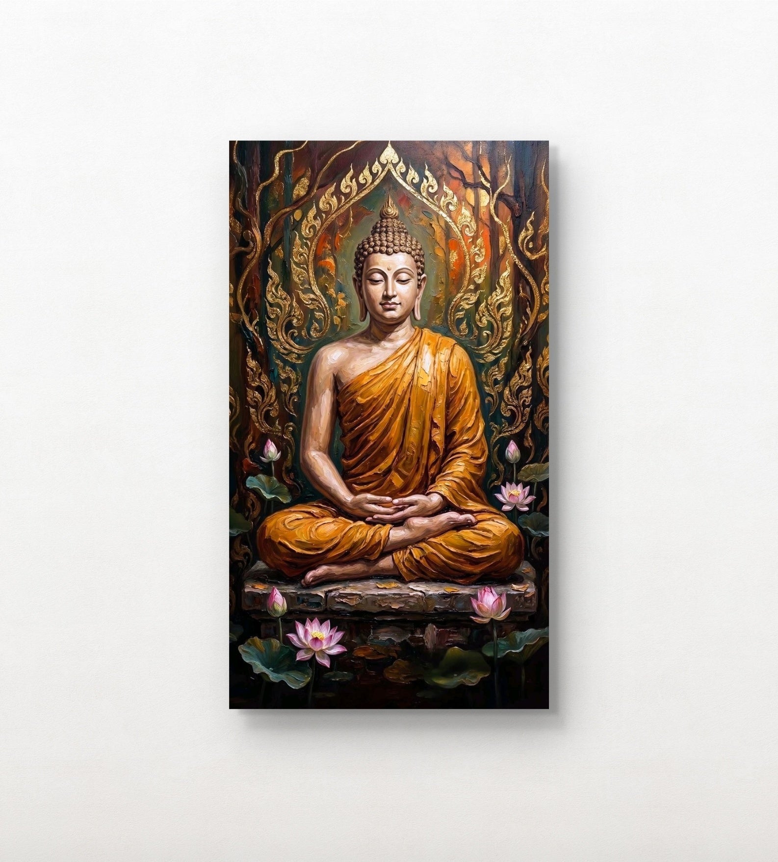 Lord Gautam Buddha Canvas Wall Art