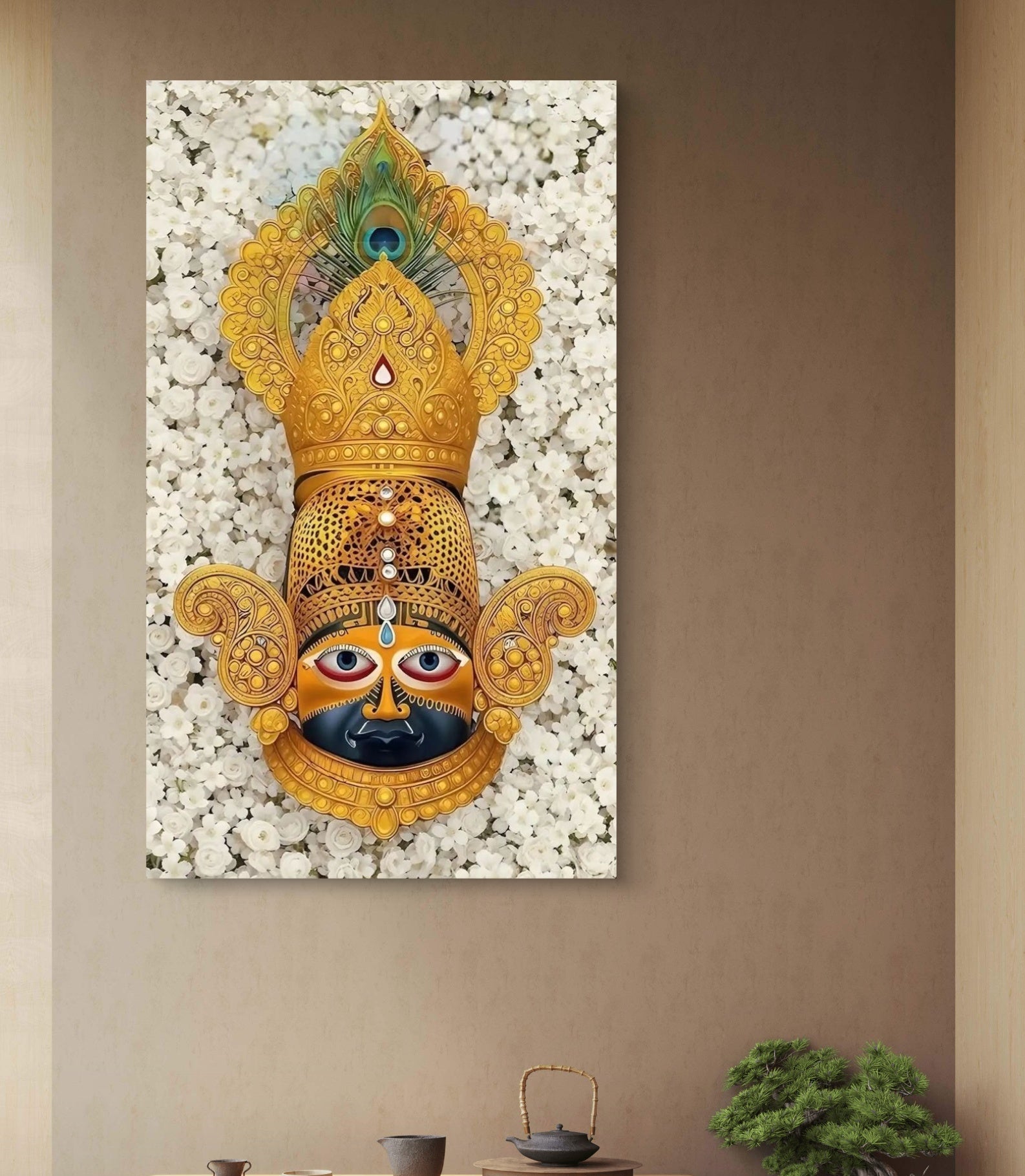 Lord Khatu Shyam Maharaj Canvas Wall Art