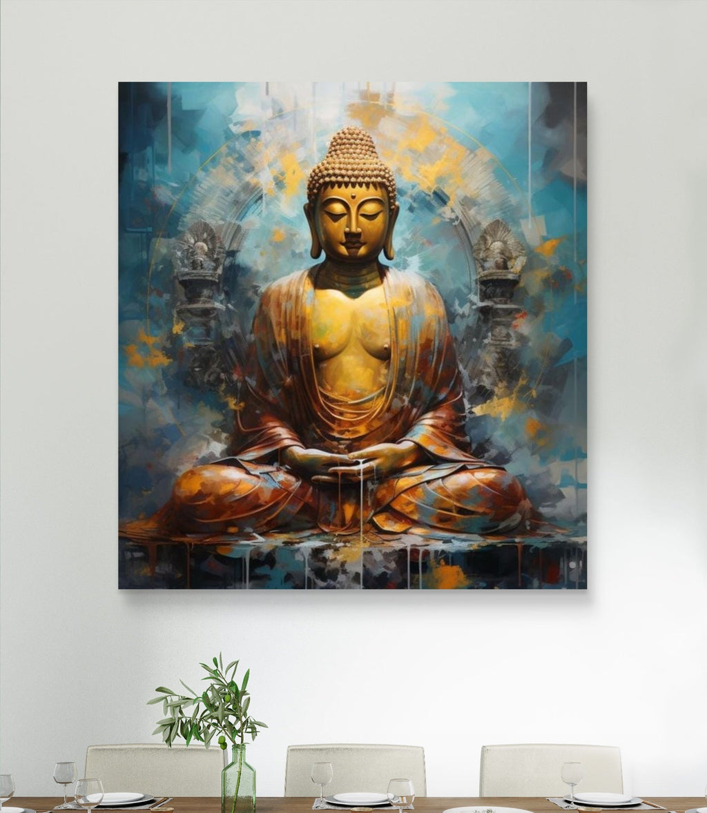 Lord Gautam Buddha Canvas Wall Art