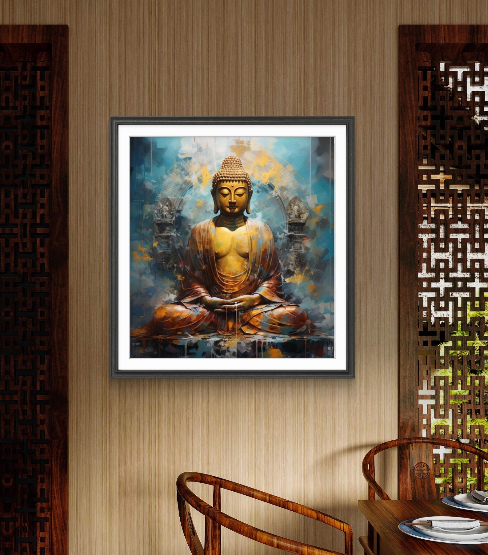 Lord Gautam Buddha Canvas Wall Art