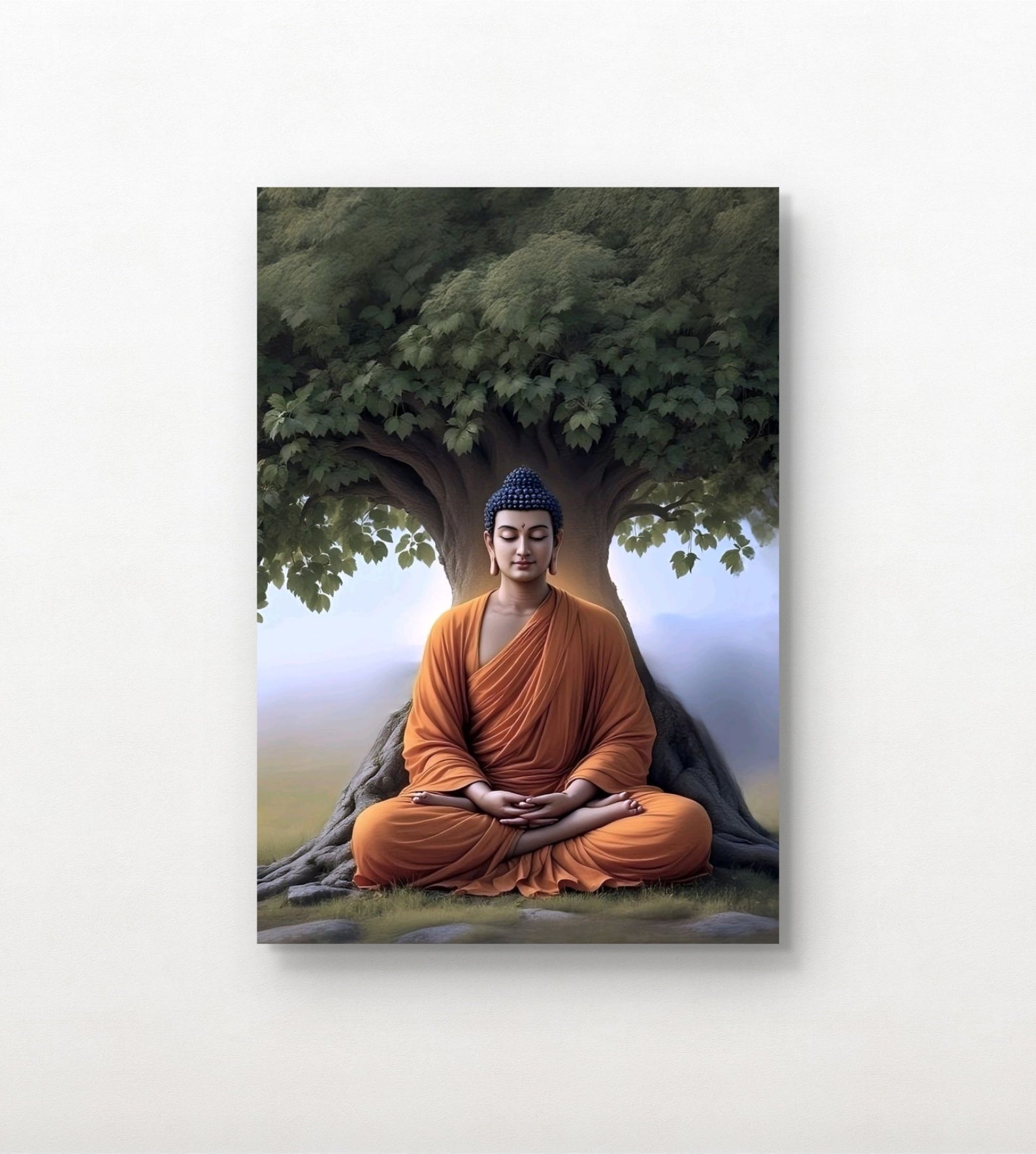 Lord Gautam Buddha Canvas Wall Art