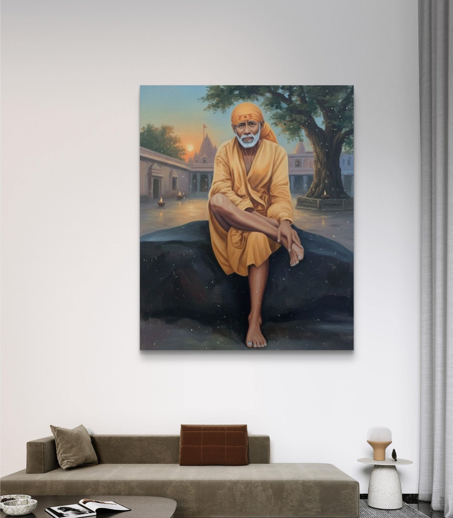 Lord Sai Baba Canvas Wall Art