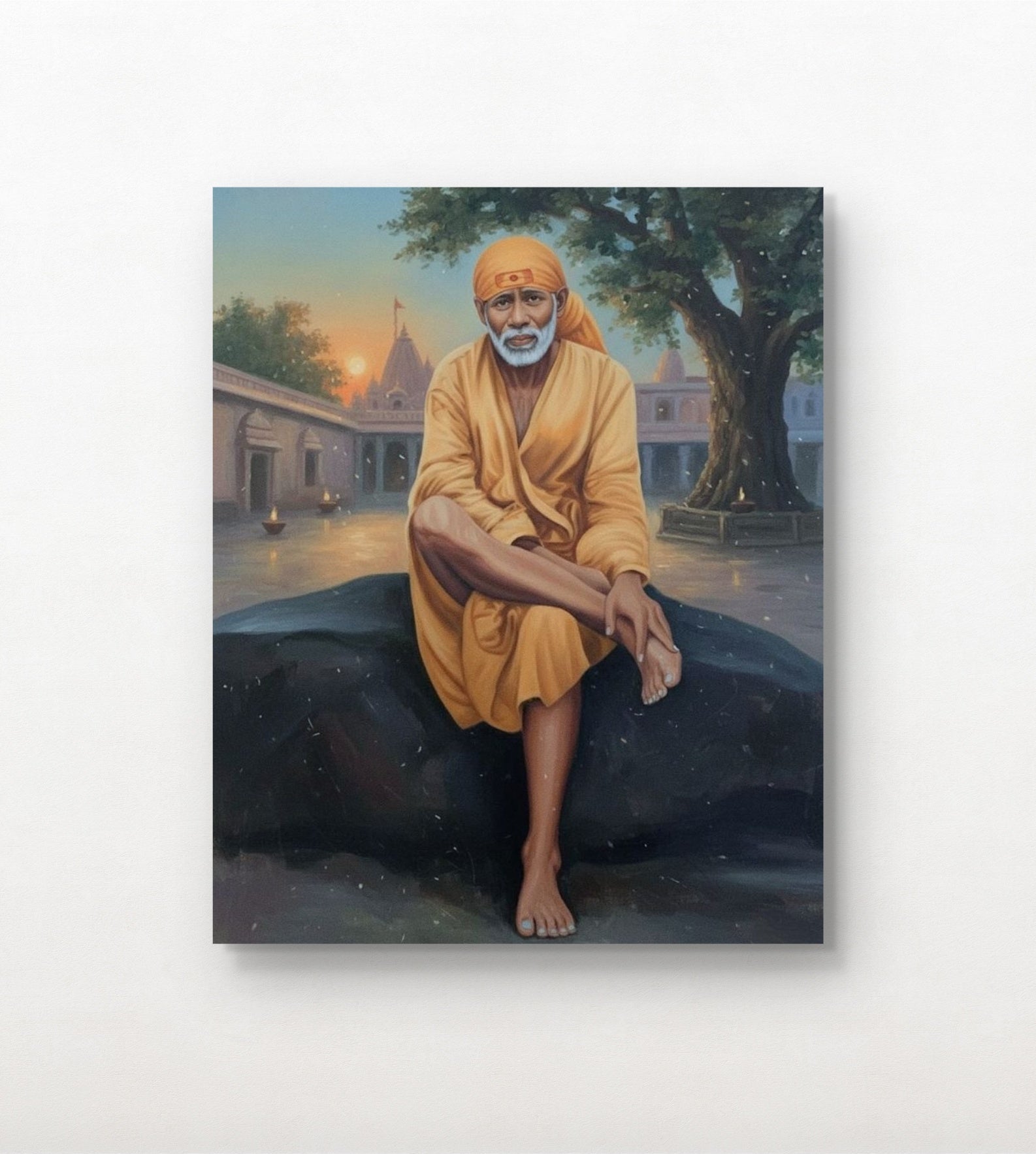 Lord Sai Baba Canvas Wall Art