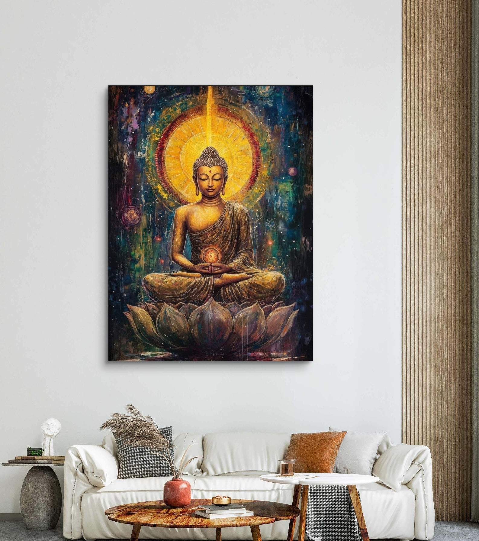 Lord Gautam Buddha Canvas Wall Art